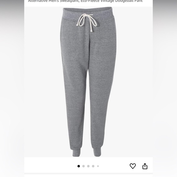 Alternative Apparel Gray Joggers with Tapered Fit - Picture 1 of 10